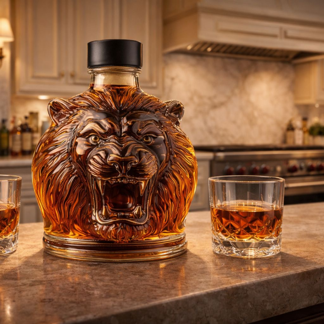 Whiskyflasche - Löwen-Edition