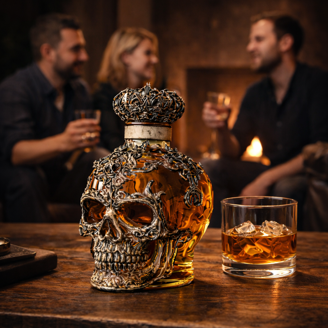 Whiskyflasche - Schädel-Edition