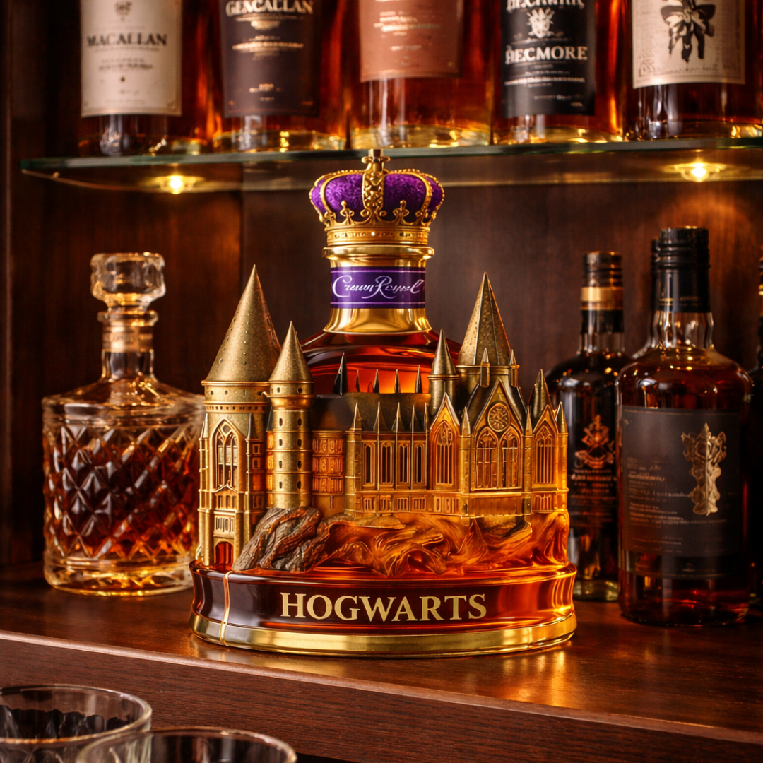 Whisky-Flasche – Magisches Schloss Edition