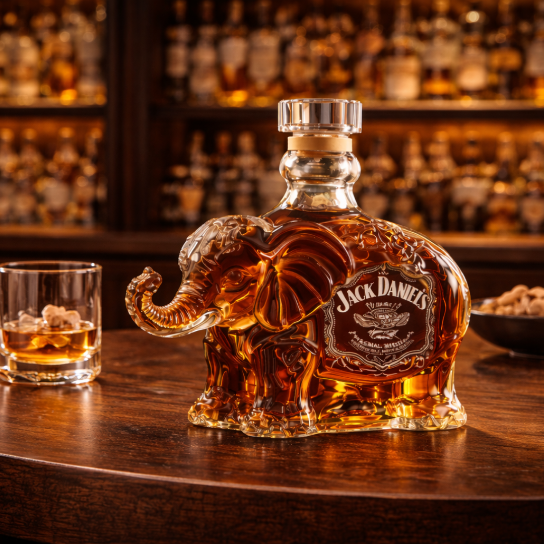 Whiskyflasche - Elefanten-Edition