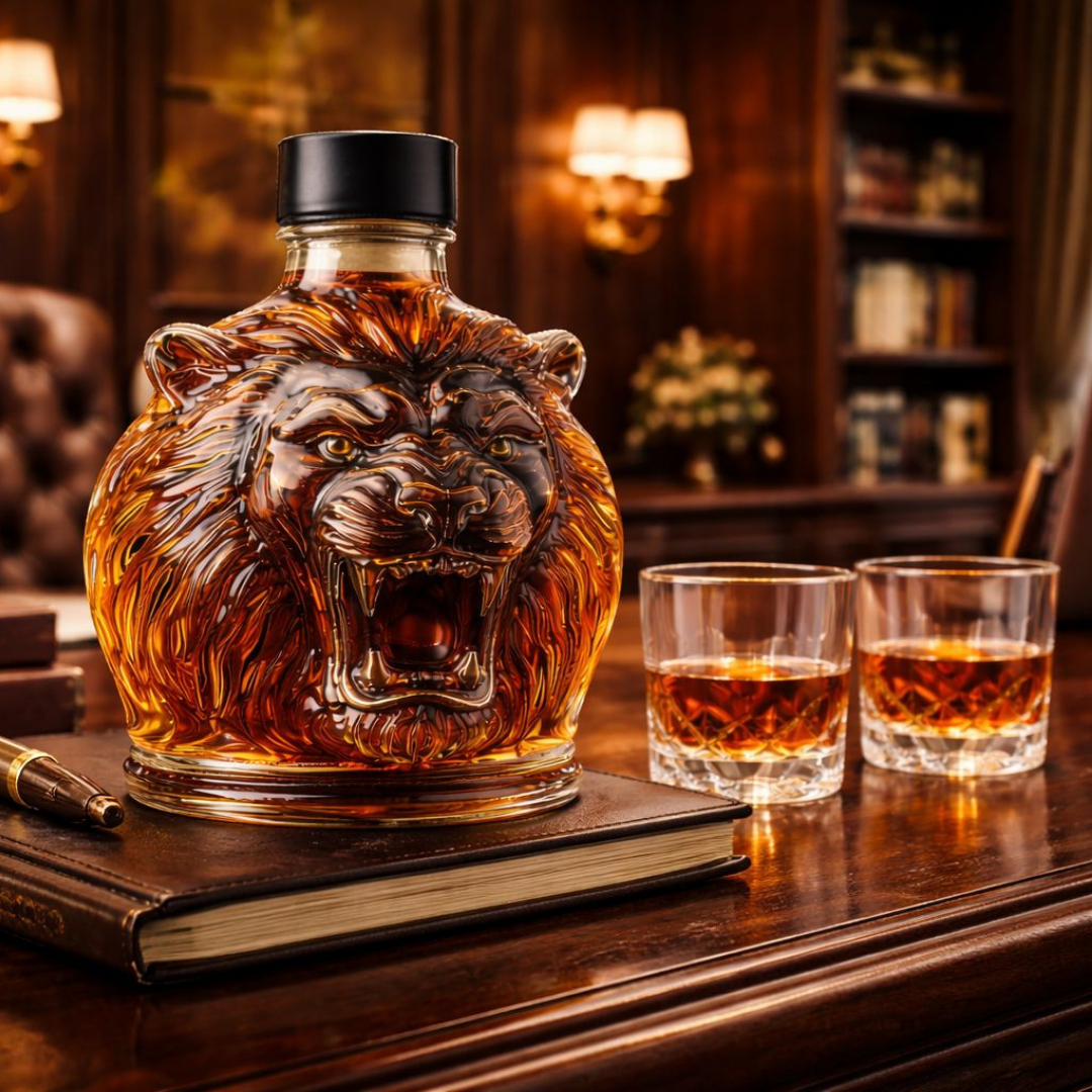 Whiskyflasche - Löwen-Edition