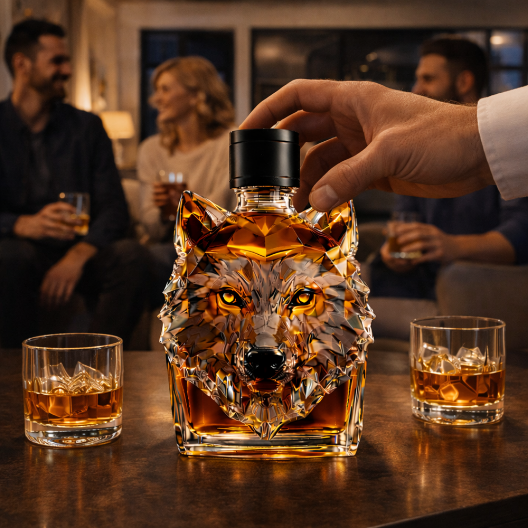 Whisky-Flasche - Wolf-Edition