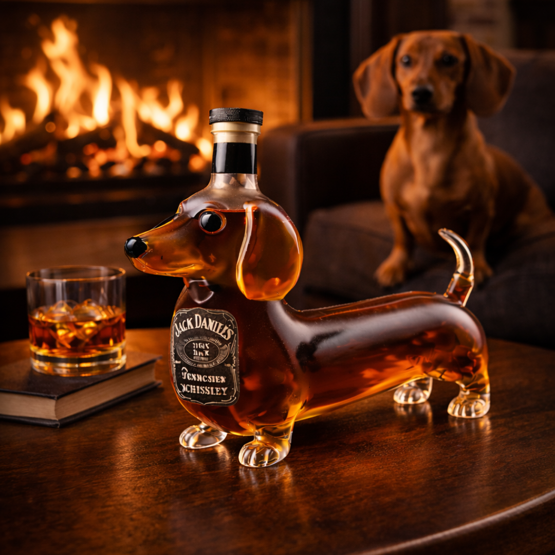 Whiskyflasche - Dackel Edition