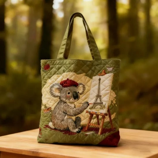 HANDGEFERTIGTE TASCHE - KOALA KUNST