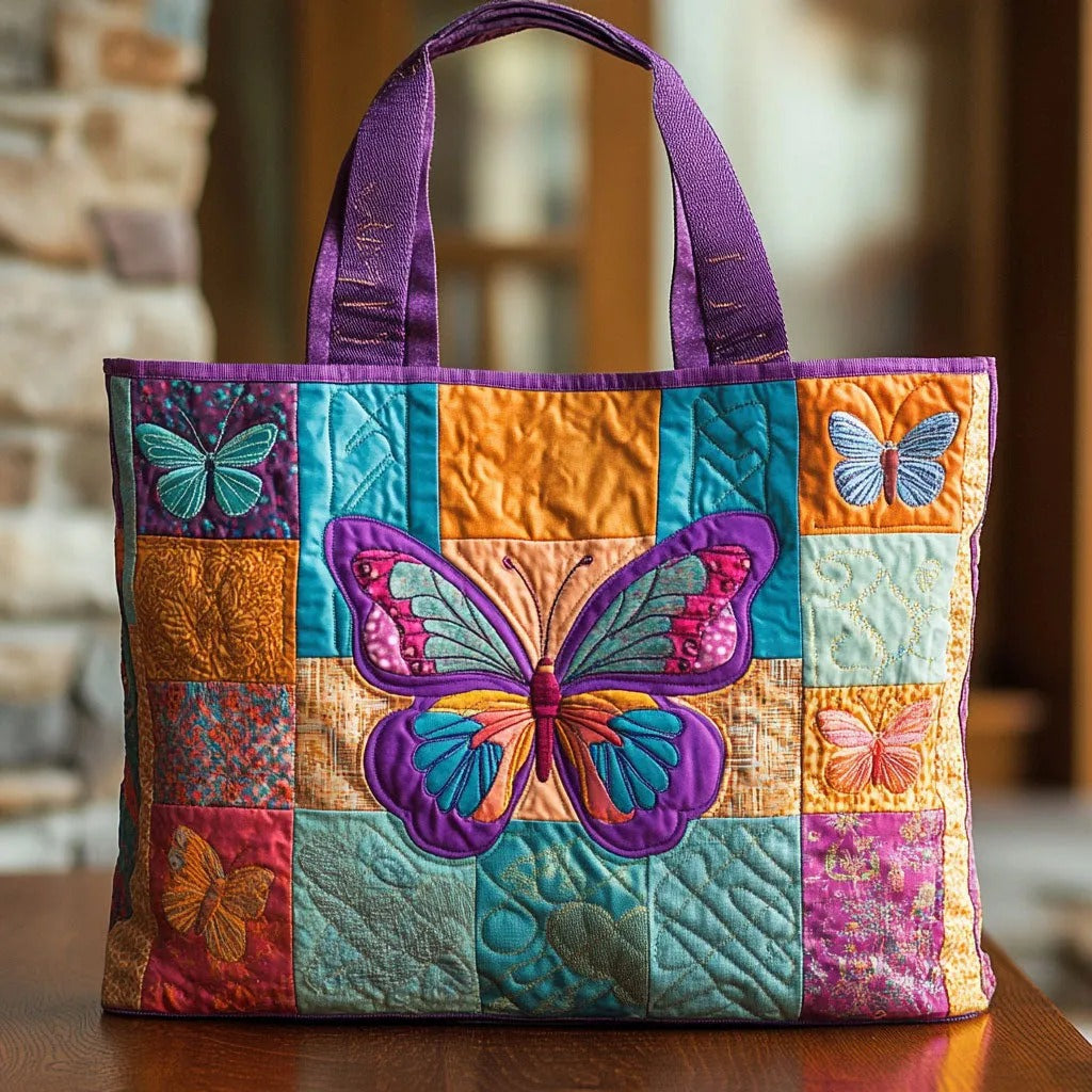 HANDTASCHE HANDGEFERTIGT - SCHMETTERLING