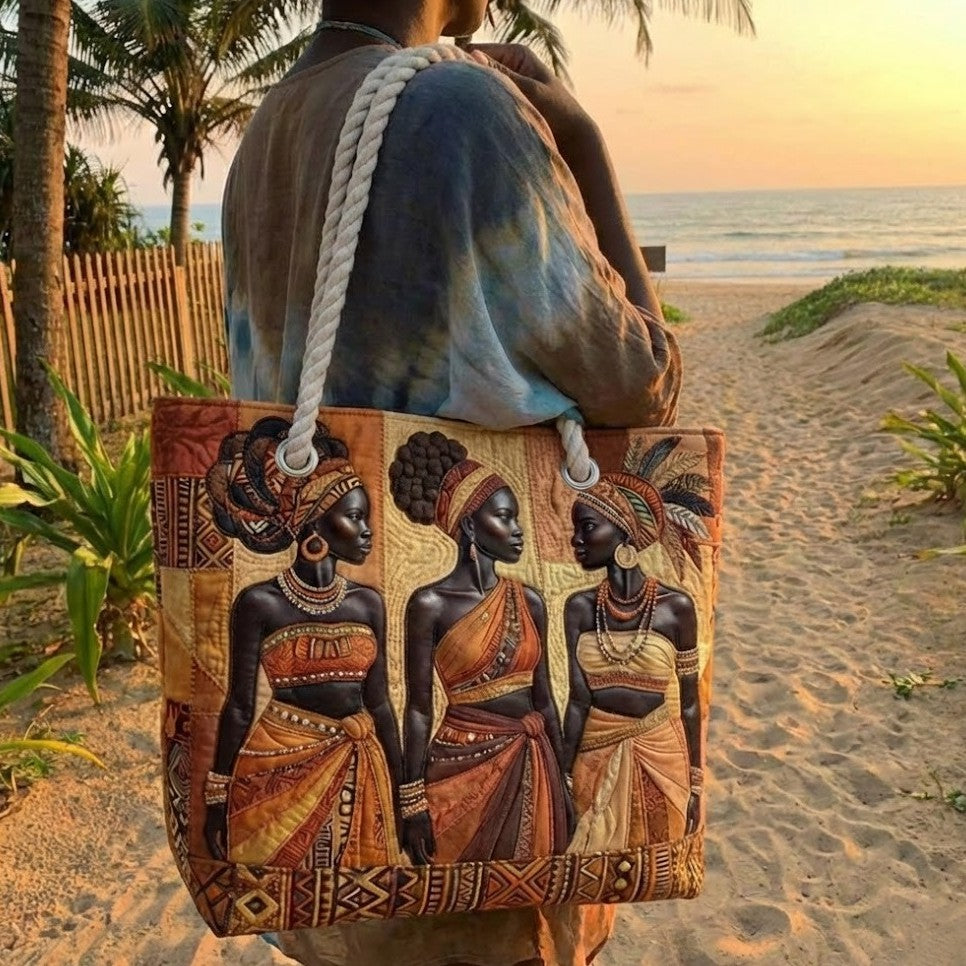 Gepolsterte Strandtasche Melanin Queens